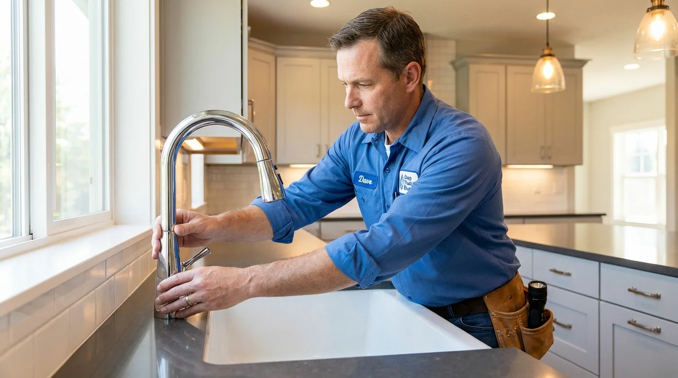 Kitchen faucet installation by Johns Plumbing LLC in Silt